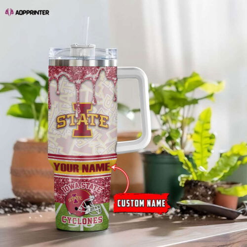 Iowa State Cyclones NCAA Personalized Stanley Tumbler 40oz Gift for Fans