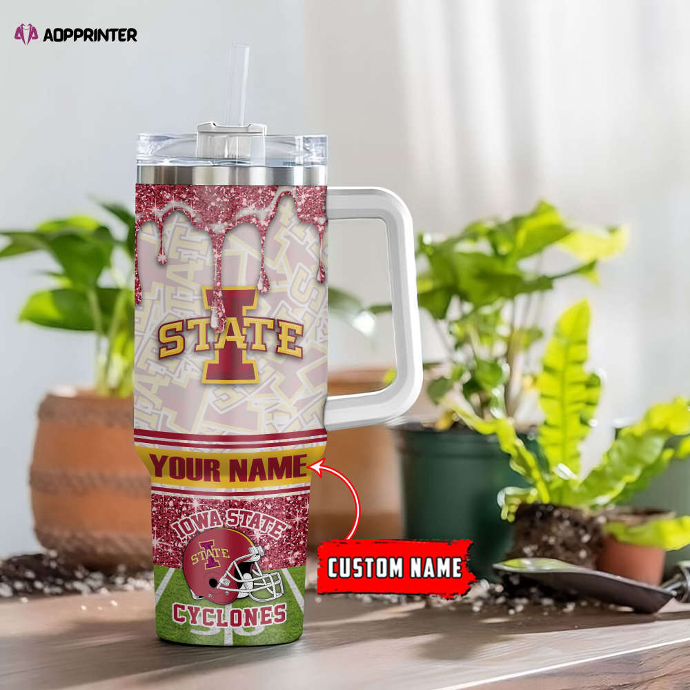 Iowa State Cyclones NCAA Personalized Stanley Tumbler 40oz Gift for Fans Iowa State Cyclones NCAA Personalized Stanley Tumbler 40oz Gift for Fans
