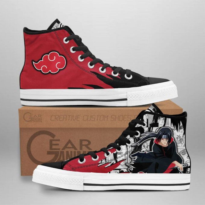Itachi Uchiha Emblem High Top Shoes Custom Naruto Anime For Fans
