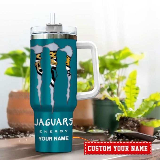 Jacksonville Jaguars NFL Energy Nutrition Facts Personalized Stanley Tumbler 40Oz Gift for Fans