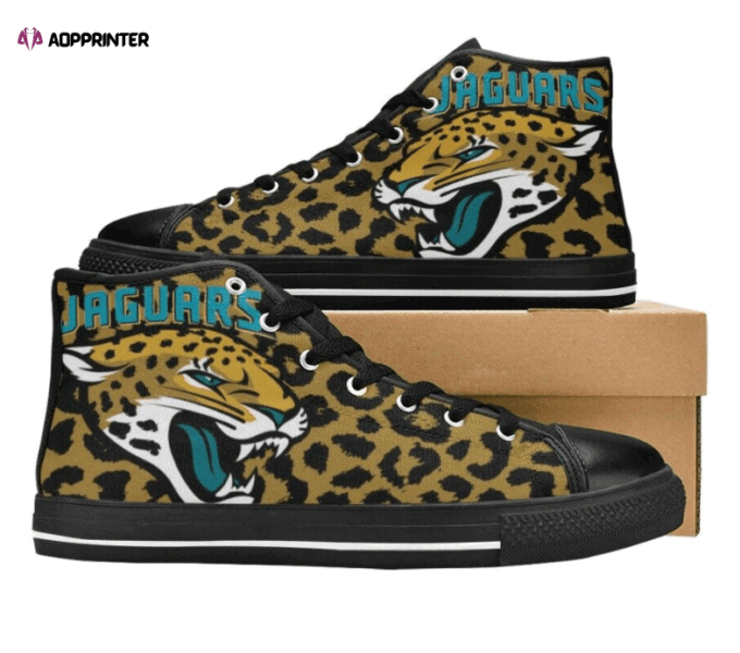 Jacksonville Jaguars NFL Football Custom Canvas High Top Shoes
