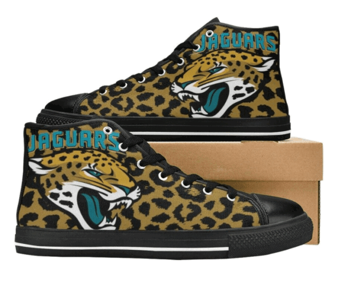 Jacksonville Jaguars NFL Football Custom Canvas High Top Shoes