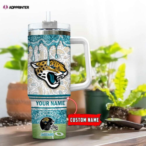 Cart 3 Jacksonville Jaguars NFL Personalized Stanley Tumbler 40oz Gift for Fans