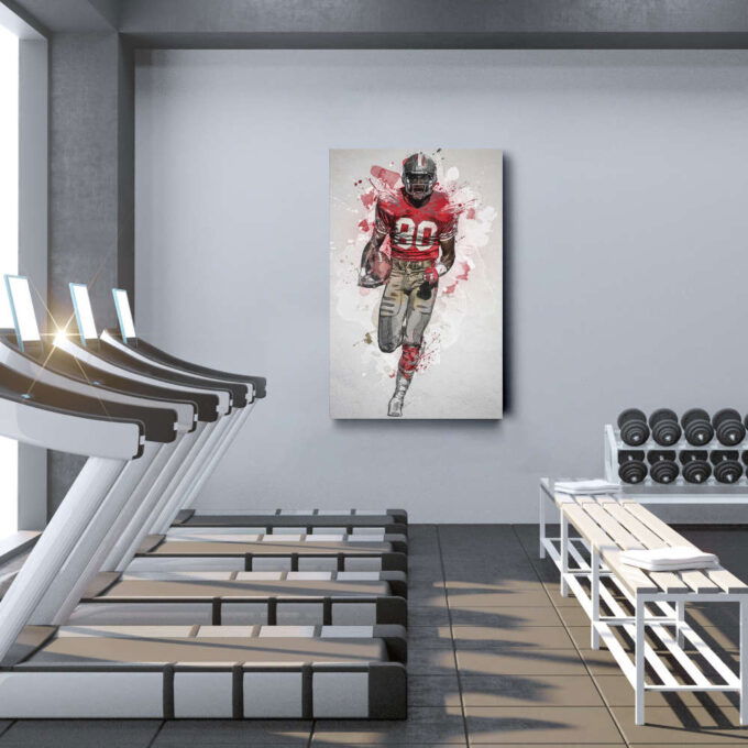 Jerry Rice Poster San Francisco 49ers NFL Framed Wall Art Home Decor Canvas Print Artwork