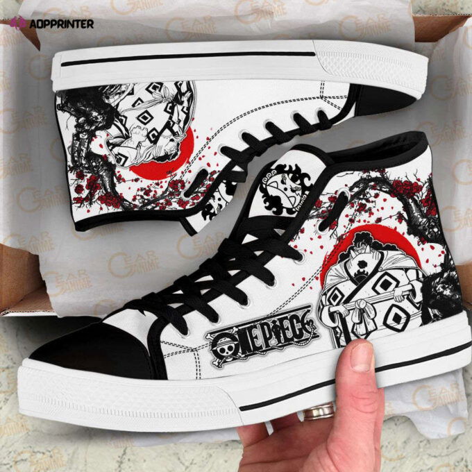 Jinbe High Top Shoes Japan Style For Fans One Piece Anime