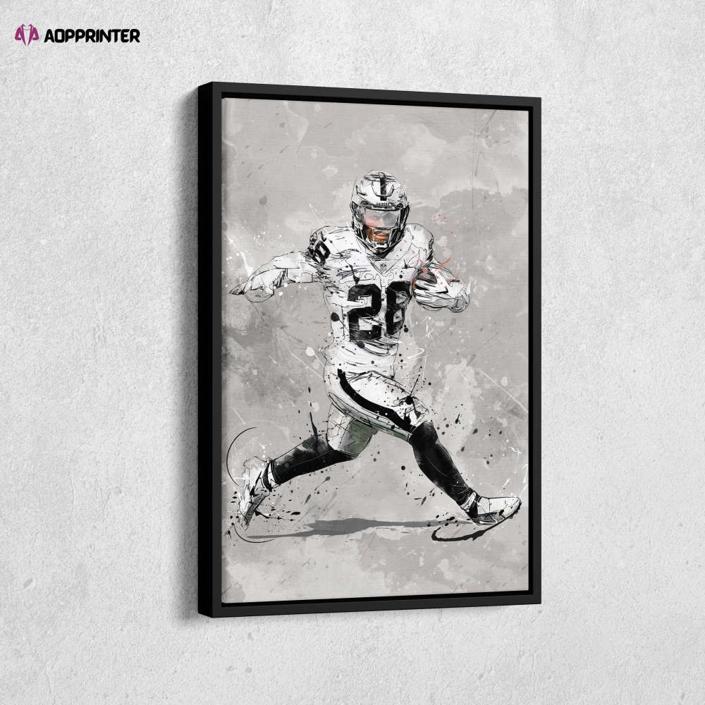 Josh Jacobs Poster Las Vegas Raiders NFL Canvas Wall Art Home Decor Framed Poster Man Cave Gift Josh Jacobs Poster Las Vegas Raiders NFL Canvas Wall Art Home Decor Framed Poster Man Cave Gift