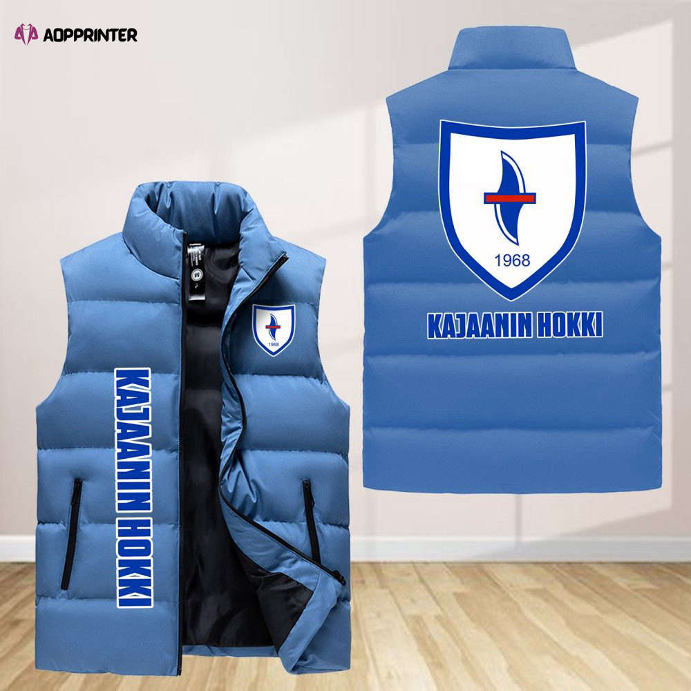 Kajaanin Hokki Sleeveless Puffer Jacket Custom For Fans Gifts Kajaanin Hokki Sleeveless Puffer Jacket Custom For Fans Gifts