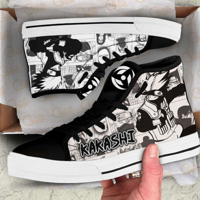 Kakashi Hatake High Top Shoes Custom Naruto Anime For Fans