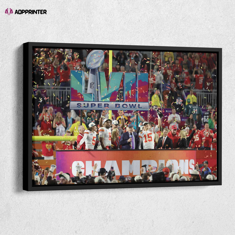 Kansas City Chiefs celebrates with the Vince Lombardi Trophy Super Bowl LVII Kansas City Chiefs celebrates with the Vince Lombardi Trophy Super Bowl LVII