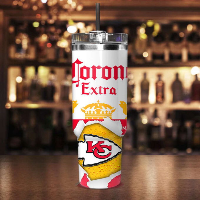 Kansas City Chiefs NFL Corona Extra Personalized Stanley Tumbler 40Oz Gift for Fans