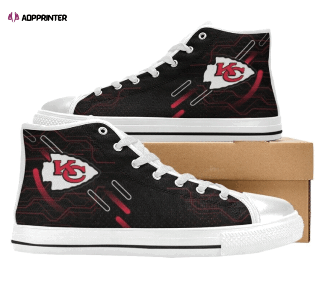Kansas City Chiefs NFL Custom Canvas High Top Shoes