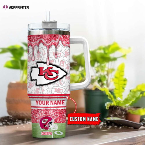 Cart 2 Kansas City Chiefs NFL Personalized Stanley Tumbler 40oz Gift for Fans