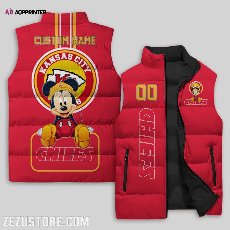 Kansas City Chiefs NFL Sleeveless Puffer Jacket Custom For Fans Gifts Kansas City Chiefs NFL Sleeveless Puffer Jacket Custom For Fans Gifts