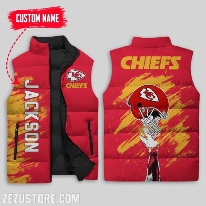 Kansas City Chiefs NFL Sleeveless Puffer Jacket Custom For Fans Gifts