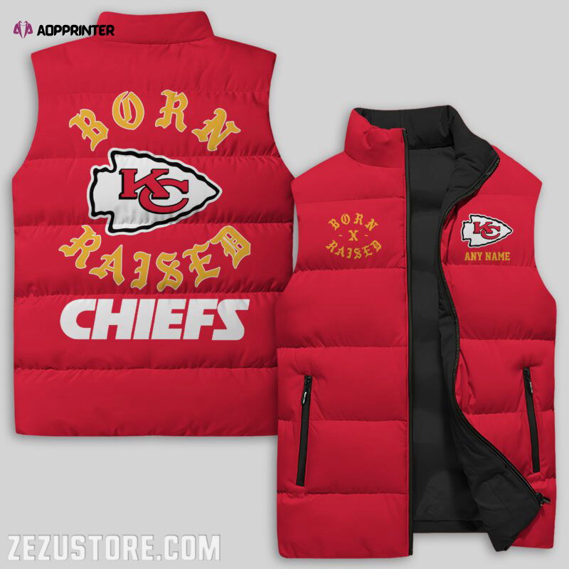 Kansas City Chiefs NFL Sleeveless Puffer Jacket Custom For Fans Gifts Kansas City Chiefs NFL Sleeveless Puffer Jacket Custom For Fans Gifts