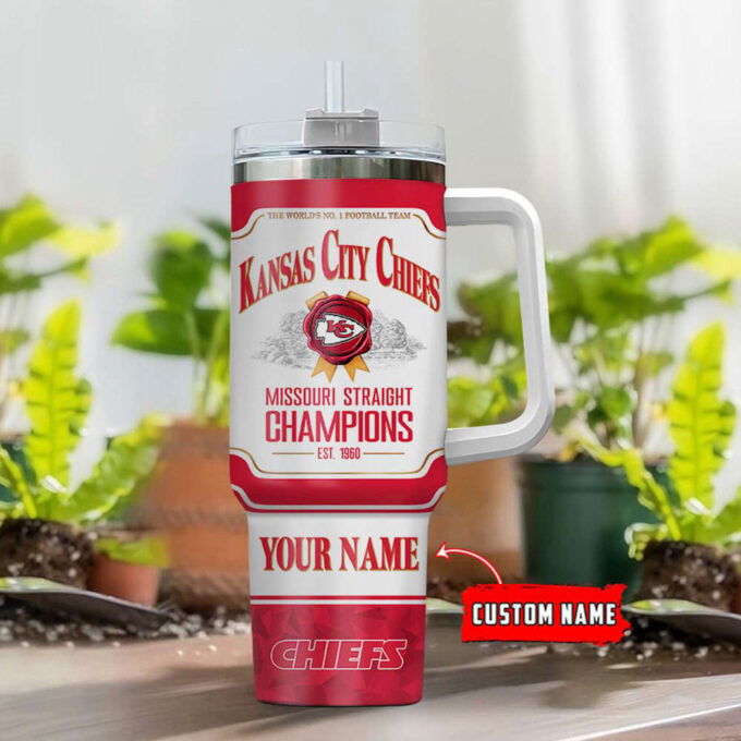 Kansas City Chiefs Personalized The World’s No 1 Football Team NFL Jim Beam 40oz Stanley Tumbler Gift for Fans