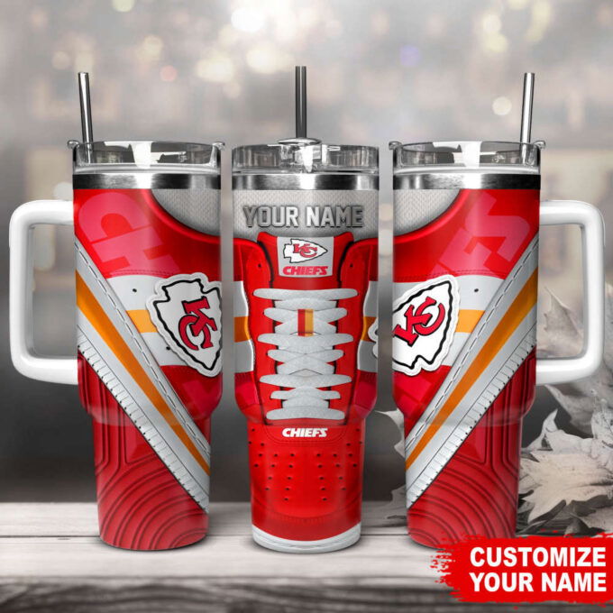 Kansas City Chiefs Sneaker NFL Personalized Stanley Tumbler 40Oz Gift for Fans