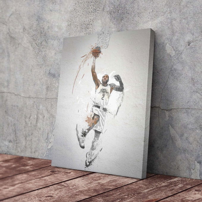 Kawhi Leonard Poster Dunk Los Angeles Clippers NBA Framed Wall Art Home Decor Canvas Print Artwork