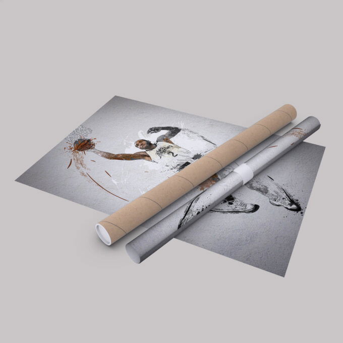 Kawhi Leonard Poster Dunk Los Angeles Clippers NBA Framed Wall Art Home Decor Canvas Print Artwork