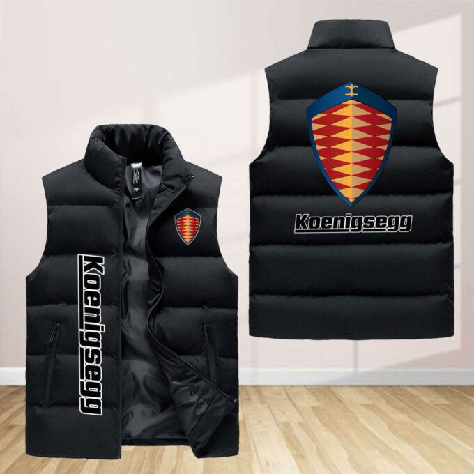 Koenigsegg Sleeveless Puffer Jacket Custom For Fans Gifts
