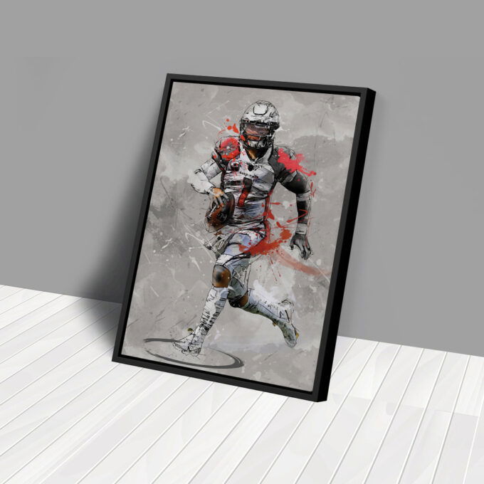 Kyler Murray Poster Arizona Cardinals NFL Canvas Wall Art Home Decor Framed Poster Man Cave Gift