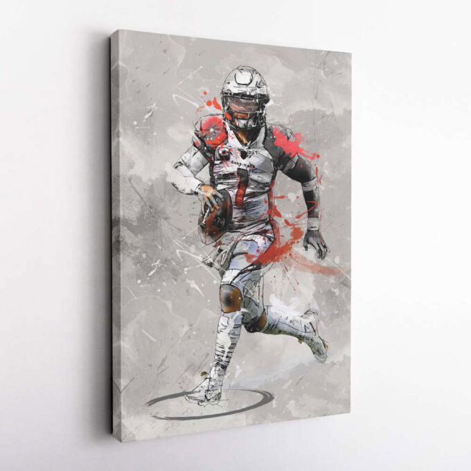 Kyler Murray Poster Arizona Cardinals NFL Canvas Wall Art Home Decor Framed Poster Man Cave Gift