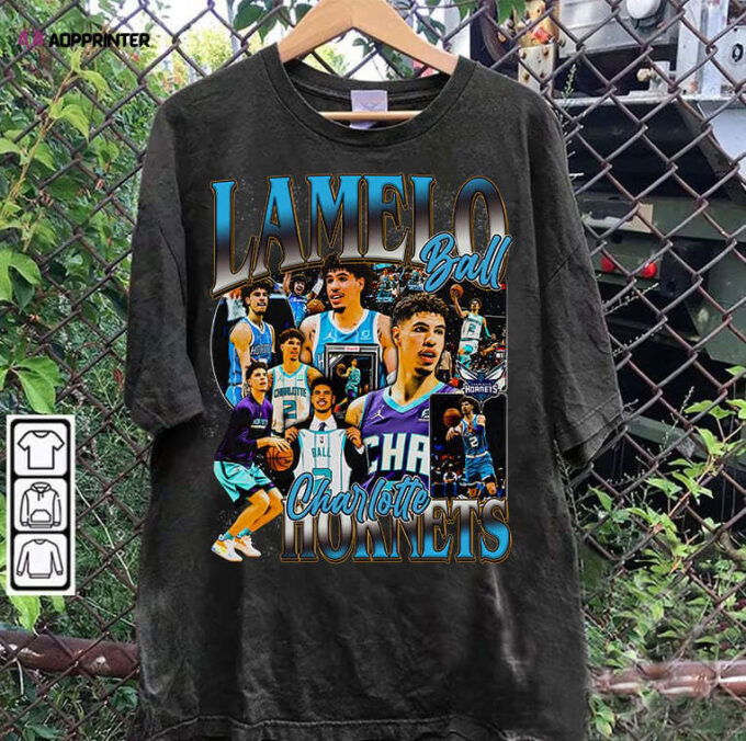 LaMelo Ball TShirt – LaMelo Ball Retro Sweatshirt – Retro American Basketball Unisex Shirt