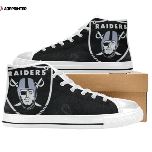 Cart 4 Las Vegas Raiders NFL Custom Canvas High Top Shoes