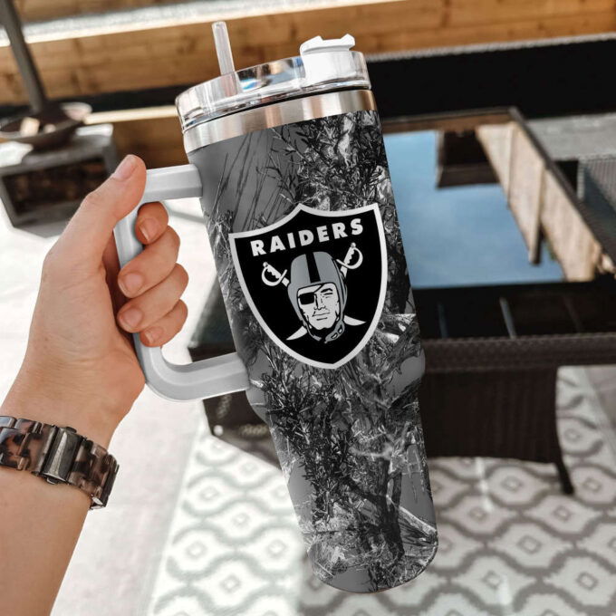 Las Vegas Raiders NFL Hunting Personalized Stanley Tumbler 40oz Gift for Fans