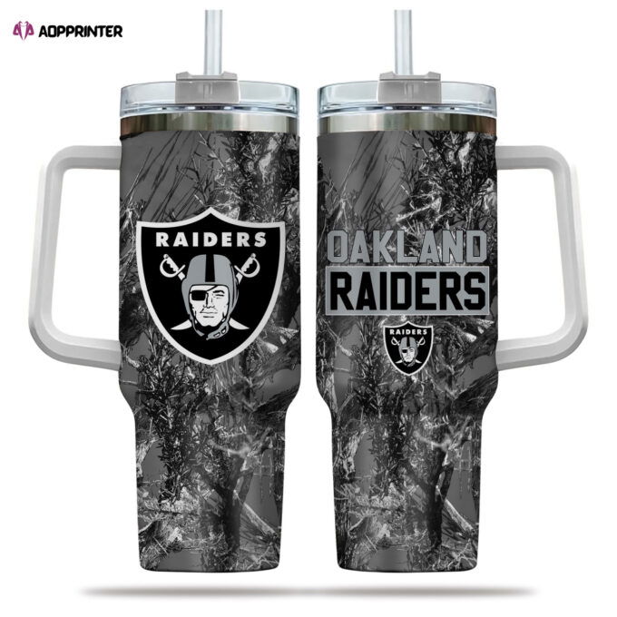Las Vegas Raiders NFL Hunting Personalized Stanley Tumbler 40oz Gift for Fans