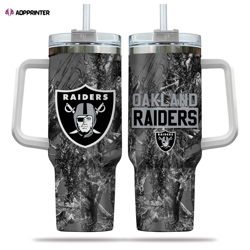 Las Vegas Raiders NFL Hunting Personalized Stanley Tumbler 40oz Gift for Fans Las Vegas Raiders NFL Hunting Personalized Stanley Tumbler 40oz Gift for Fans