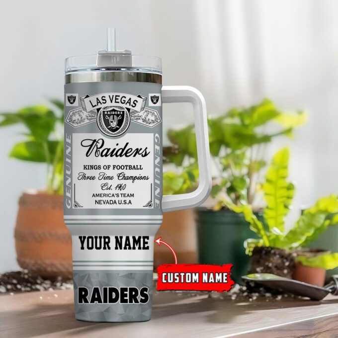 Las Vegas Raiders NFL Kings of Football Personalized Stanley Tumbler 40Oz Gift for Fans