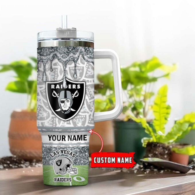 Las Vegas Raiders NFL Personalized Stanley Tumbler 40oz Gift for Fans