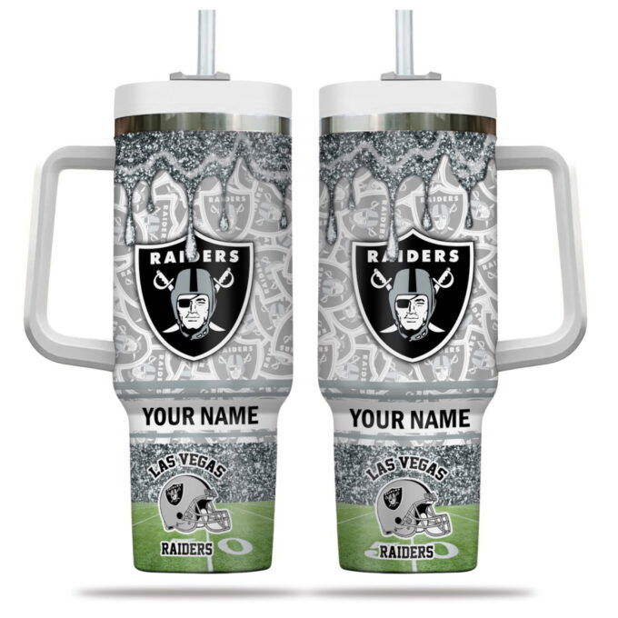 Las Vegas Raiders NFL Personalized Stanley Tumbler 40oz Gift for Fans