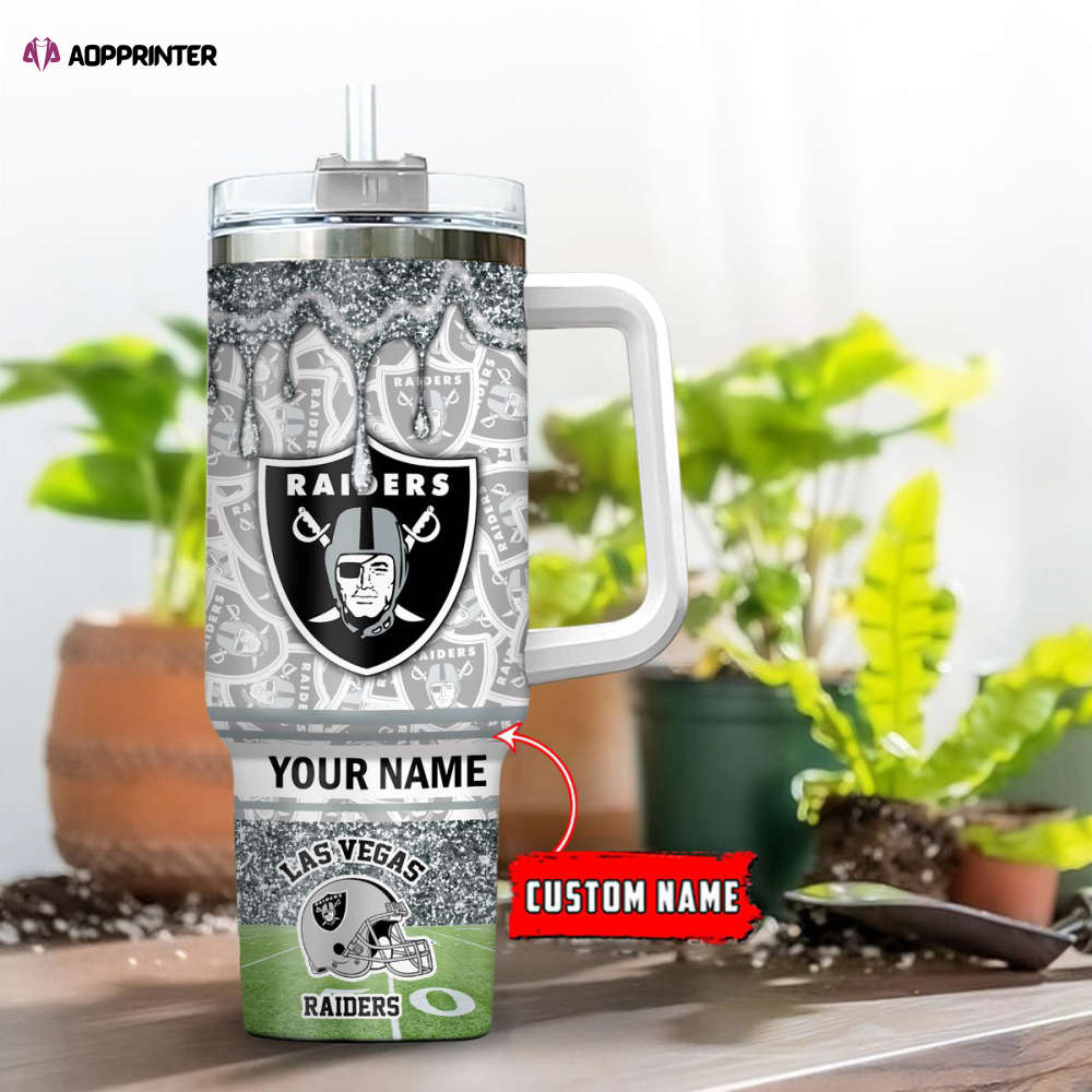 Las Vegas Raiders NFL Personalized Stanley Tumbler 40oz Gift for Fans Las Vegas Raiders NFL Personalized Stanley Tumbler 40oz Gift for Fans