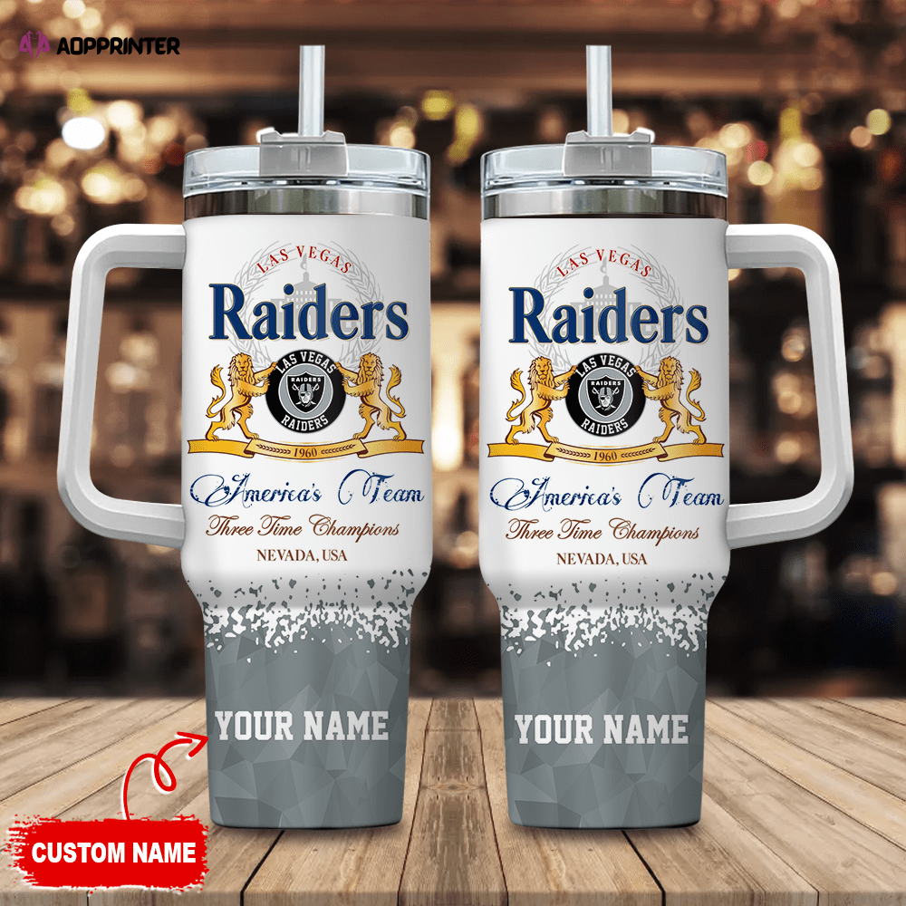 Las Vegas Raiders Personalized NFL Champions Modelo 40oz Stanley Tumbler Gift for Fans Las Vegas Raiders Personalized NFL Champions Modelo 40oz Stanley Tumbler Gift for Fans
