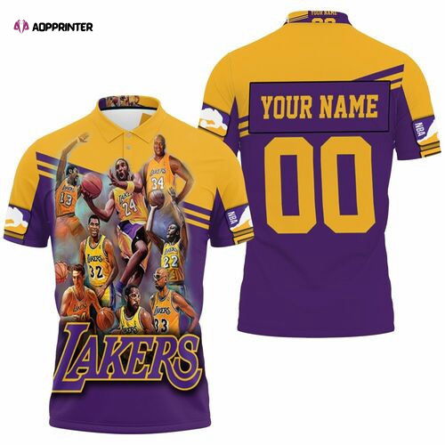 Legend Of Los Angeles Lakers Western Conference Personalized 3D Gift for Fans Polo Shirt Legend Of Los Angeles Lakers Western Conference Personalized 3D Gift for Fans Polo Shirt