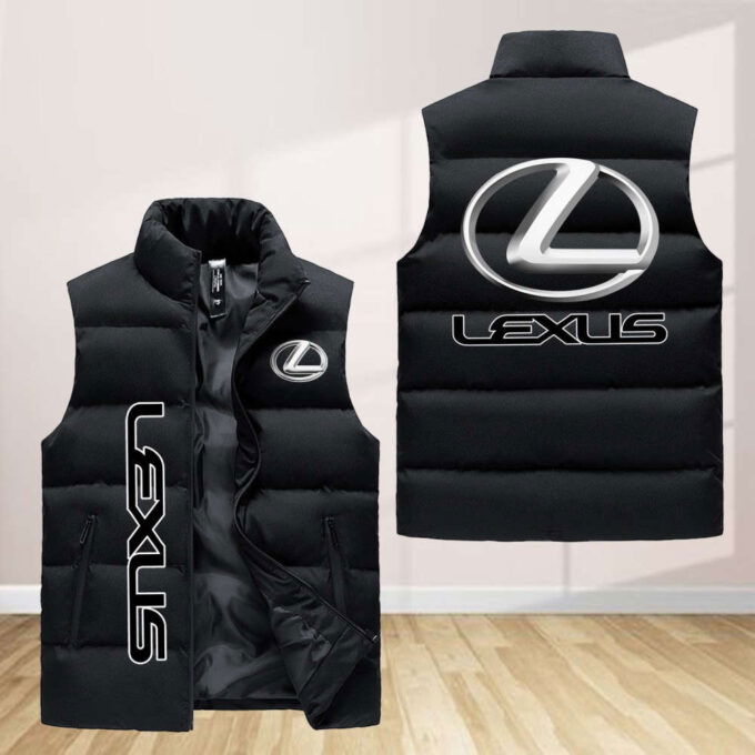 Lexus Sleeveless Puffer Jacket Custom For Fans Gifts