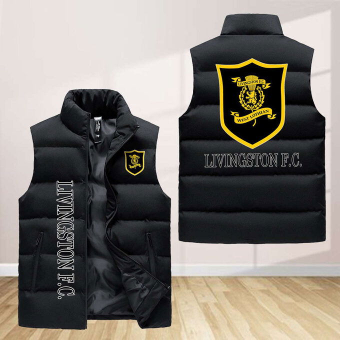 Livingston F.C Sleeveless Puffer Jacket Custom For Fans Gifts