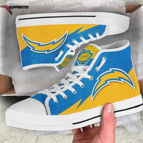 Cart 1 Los Angeles Chargers High Top Shoes Custom For Fans