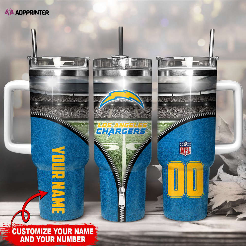 Los Angeles Chargers NFL 40oz Stanley Tumbler Gift for Fans Los Angeles Chargers NFL 40oz Stanley Tumbler Gift for Fans