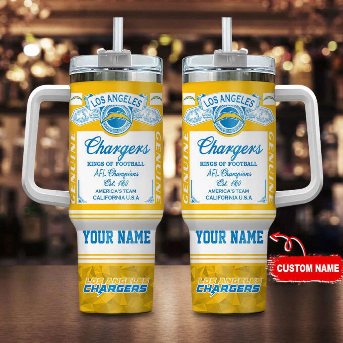 Los Angeles Chargers NFL Kings of Football Personalized Stanley Tumbler 40Oz Gift for Fans