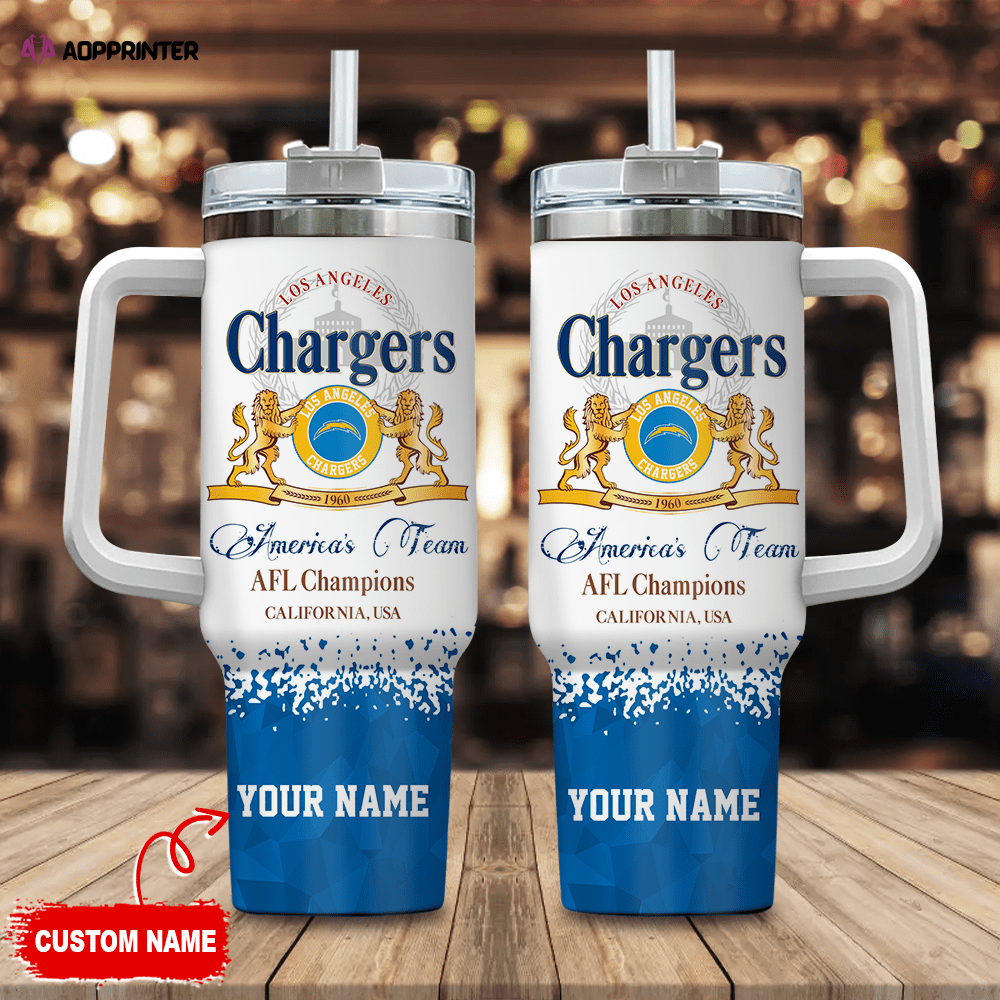 Los Angeles Chargers Personalized NFL Champions Modelo 40oz Stanley Tumbler Gift for Fans Los Angeles Chargers Personalized NFL Champions Modelo 40oz Stanley Tumbler Gift for Fans