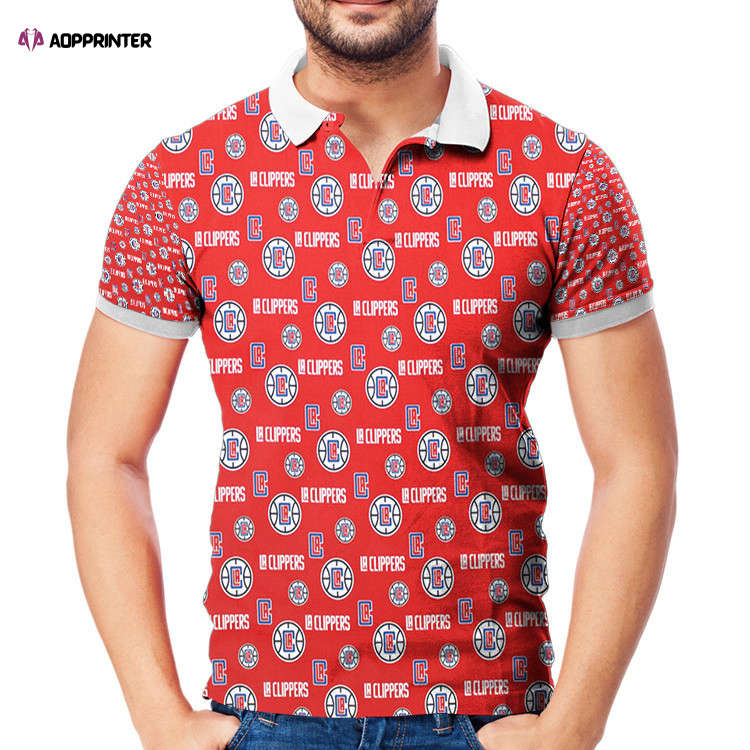 Los Angeles Clippers Logo3 3D Gift for Fans Polo Shirt Los Angeles Clippers Logo3 3D Gift for Fans Polo Shirt