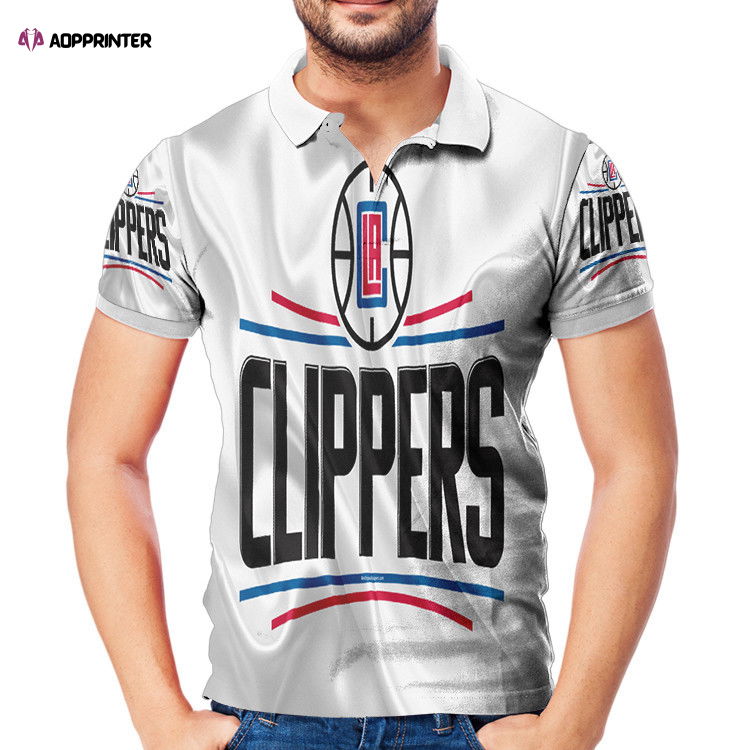 Los Angeles Clippers Silk Flag 3D Gift for Fans Polo Shirt Los Angeles Clippers Silk Flag 3D Gift for Fans Polo Shirt