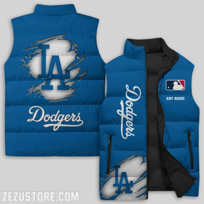 Los Angeles Dodgers MLB Sleeveless Puffer Jacket Custom For Fans Gifts