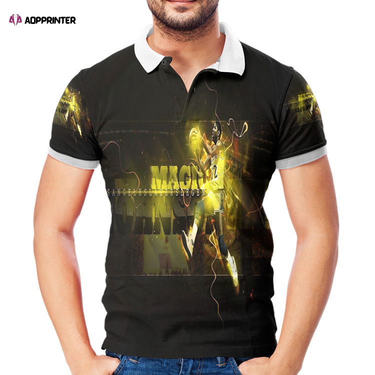 Los Angeles Lakers 32 Magic Johnson m4 3D Gift for Fans Polo Shirt Los Angeles Lakers 32 Magic Johnson m4 3D Gift for Fans Polo Shirt