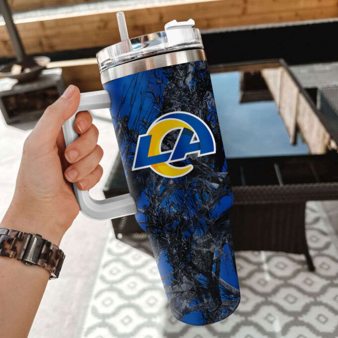 Los Angeles Rams NFL Hunting Personalized Stanley Tumbler 40oz Gift for Fans