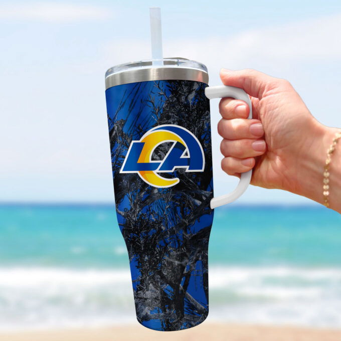 Los Angeles Rams NFL Hunting Personalized Stanley Tumbler 40oz Gift for Fans