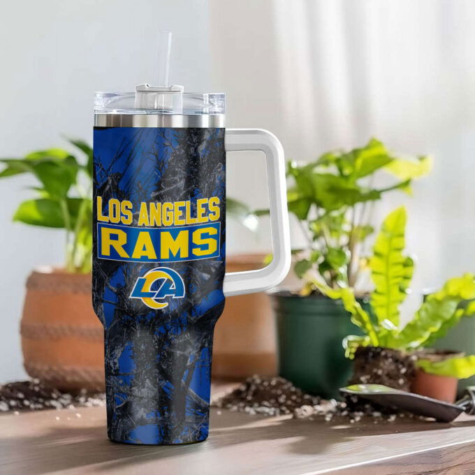 Los Angeles Rams NFL Hunting Personalized Stanley Tumbler 40oz Gift for Fans
